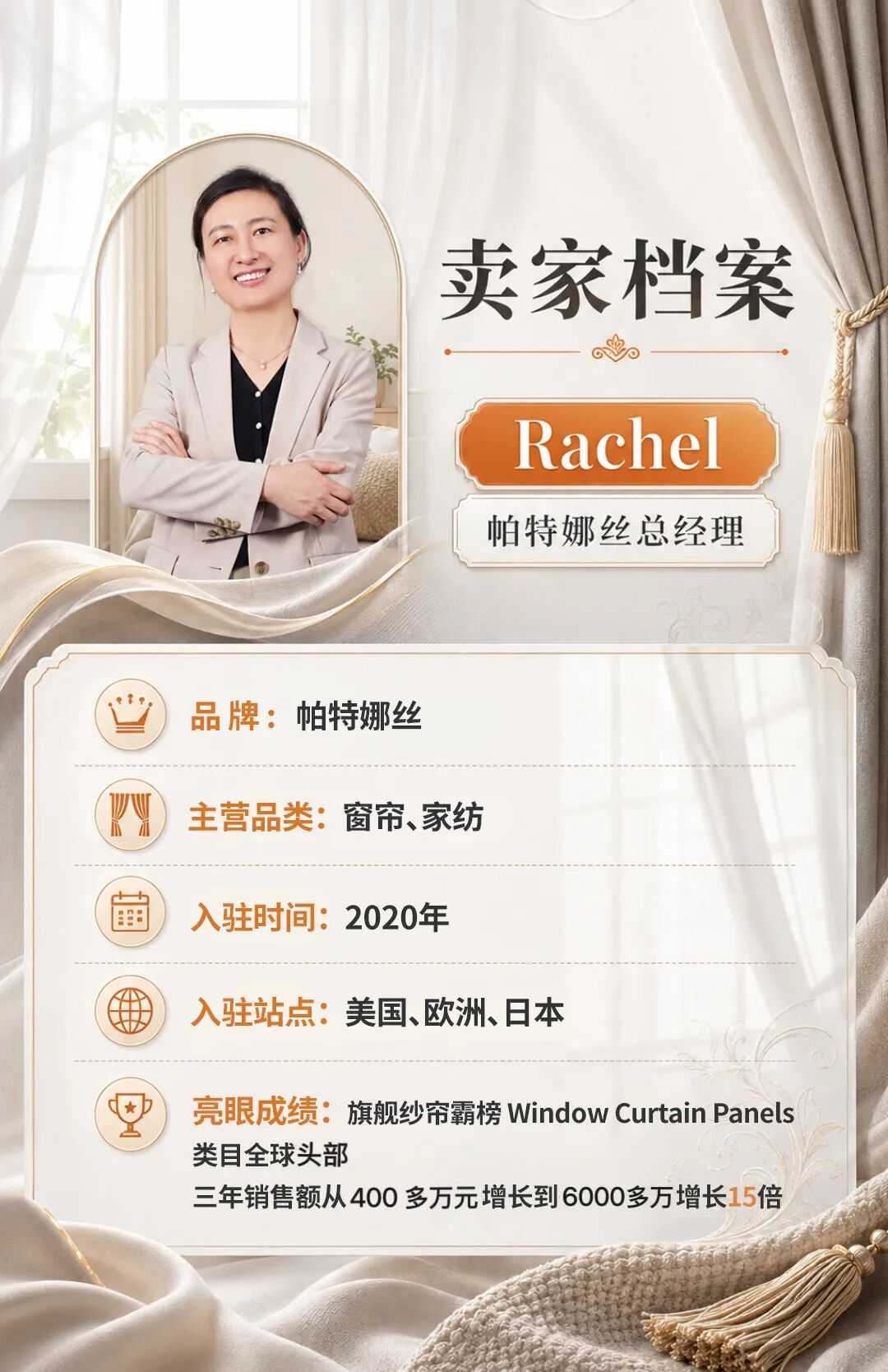 14年传统外贸归零重启，这家窗帘厂靠亚马逊三年翻15倍-58电商