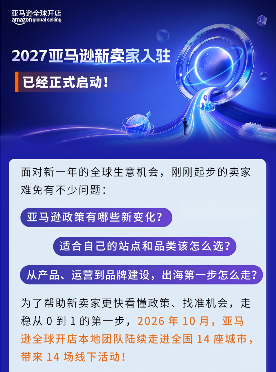 还在发愁怎么出海?亚马逊把答案送到你城市了-58电商
